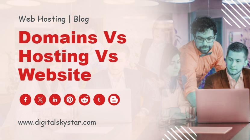 Domains vs Hosting vs Website