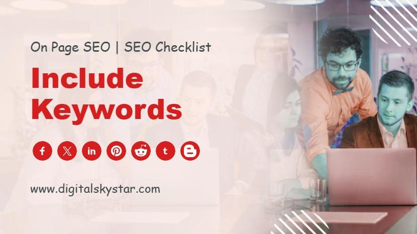 Include keywords