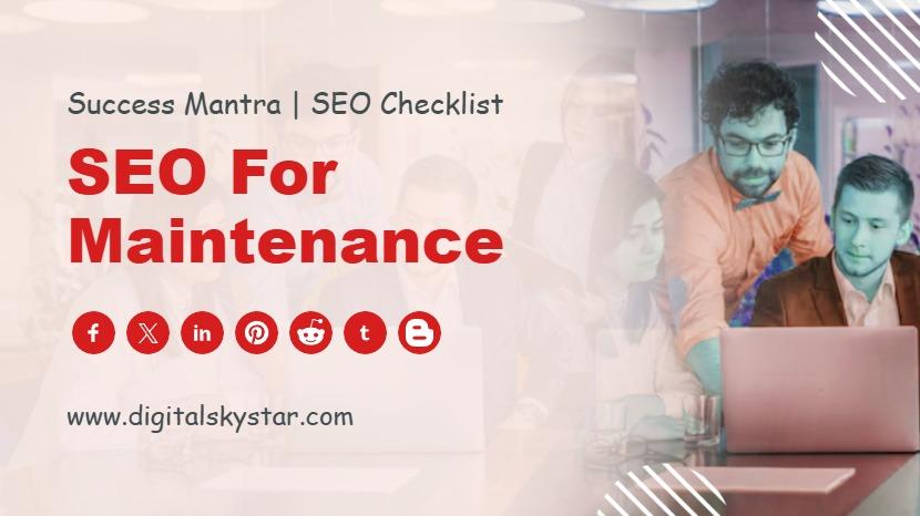 SEO for Maintenance