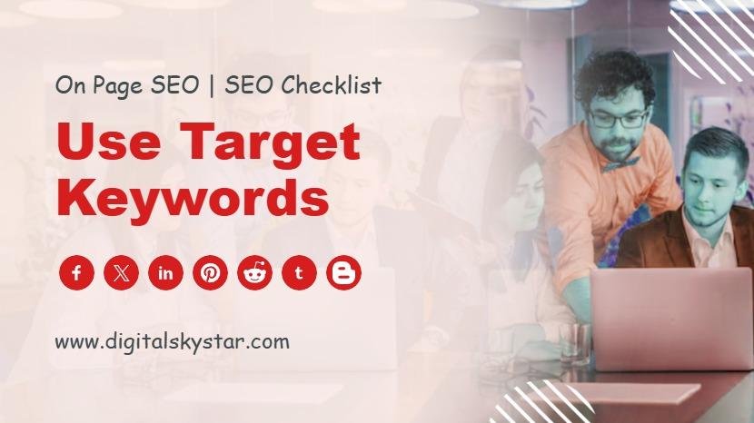 Use Target Keywords