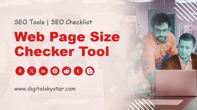 Web Page Size Checker Tool