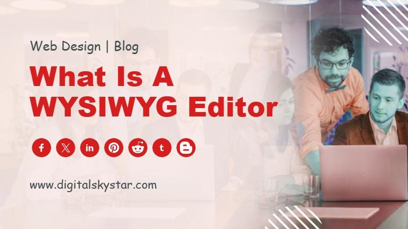 What is a WYSIWYG Editor